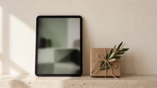 E-Commerce Prompt Pack - product mockup on tablet - AJNEXA