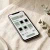 E-Commerce Prompt Pack - phone flat-lay - AJNEXA