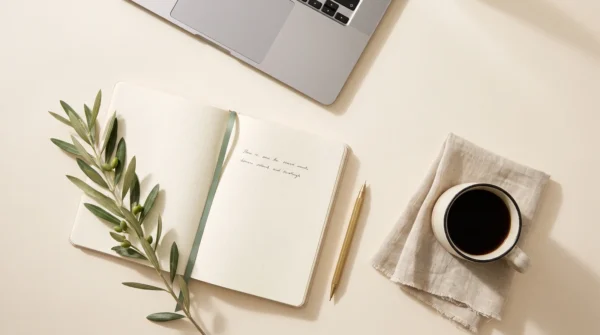 The Business Plan Studio - desk lifestyle scene - AJNEXA