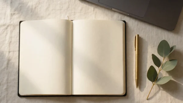 The Content Engine - desk lifestyle scene - AJNEXA