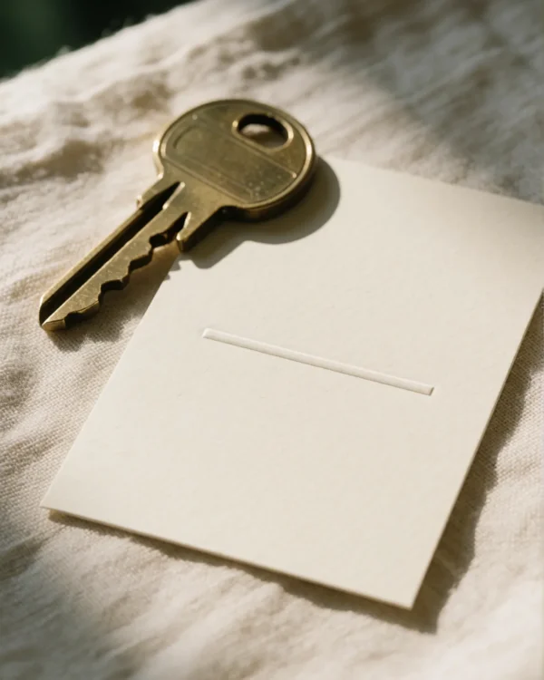 Real Estate Prompt Pack - printed card close-up - AJNEXA