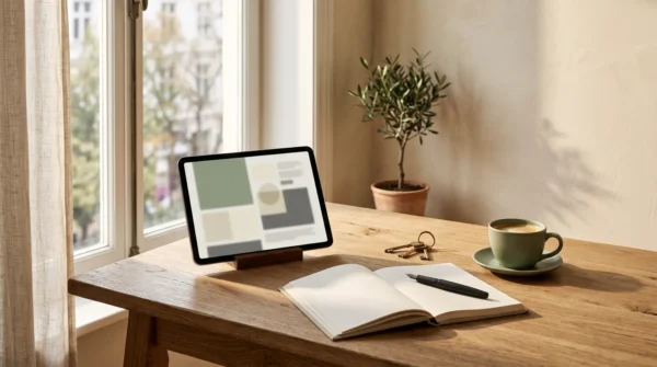 Real Estate Prompt Pack - desk lifestyle scene - AJNEXA