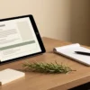 Restaurant Prompt Pack - desk lifestyle scene - AJNEXA