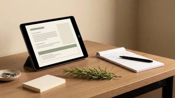 Restaurant Prompt Pack - desk lifestyle scene - AJNEXA