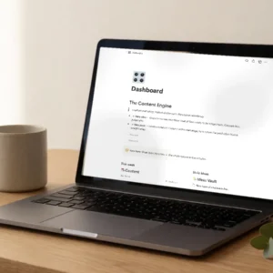 The Content Engine Notion template - content dashboard with idea vault and weekly queue - AJNEXA